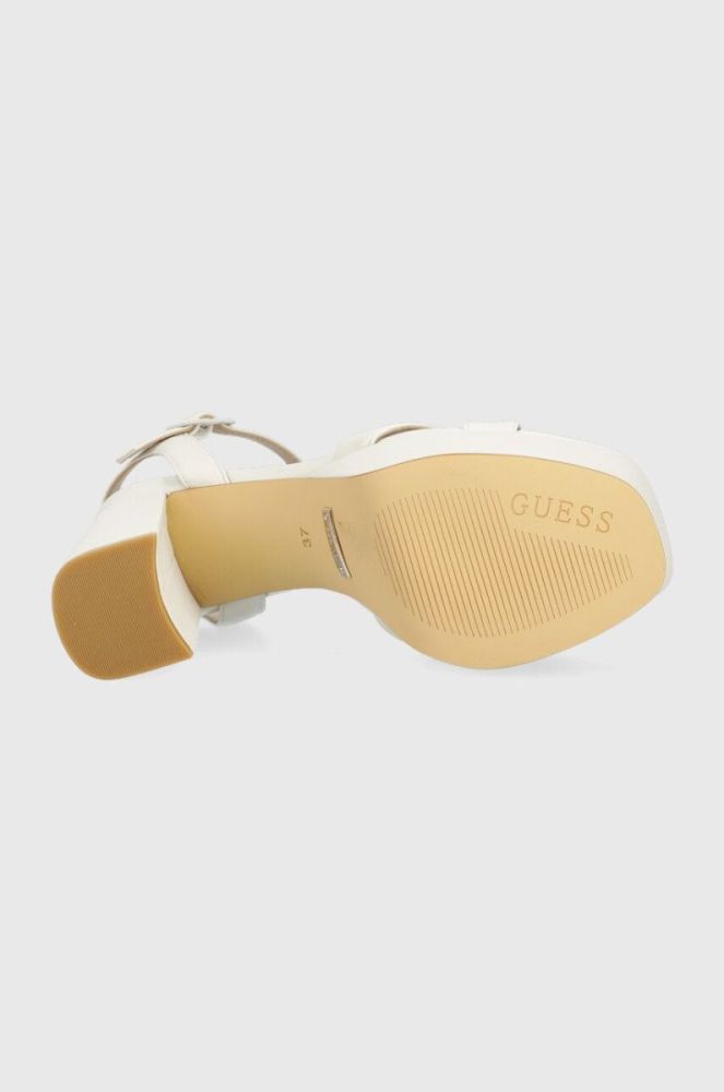 Сандалі Guess ZELINE колір білий FL6ZLE ELE03 фото 5
