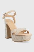 Сандалі Guess ZELINE колір бежевий FL6ZLE ESU03