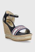 Сандалі U.S. Polo Assn. AYLIN жіночі колір синій на танкетці