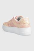 Шкіряні кросівки DC колір рожевий (3198514)