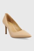 Шкіряні туфлі MICHAEL Michael Kors Alina колір бежевий 40F2HNMP2L