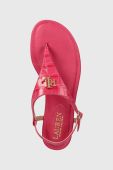Шкіряні сандалі Lauren Ralph Lauren Ellington жіночі колір рожевий 802874355010