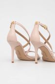Шкіряні сандалі Lauren Ralph Lauren Gabriele колір рожевий 802904245001