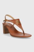 Шкіряні сандалі Lauren Ralph Lauren Westcott II колір коричневий 802904280002