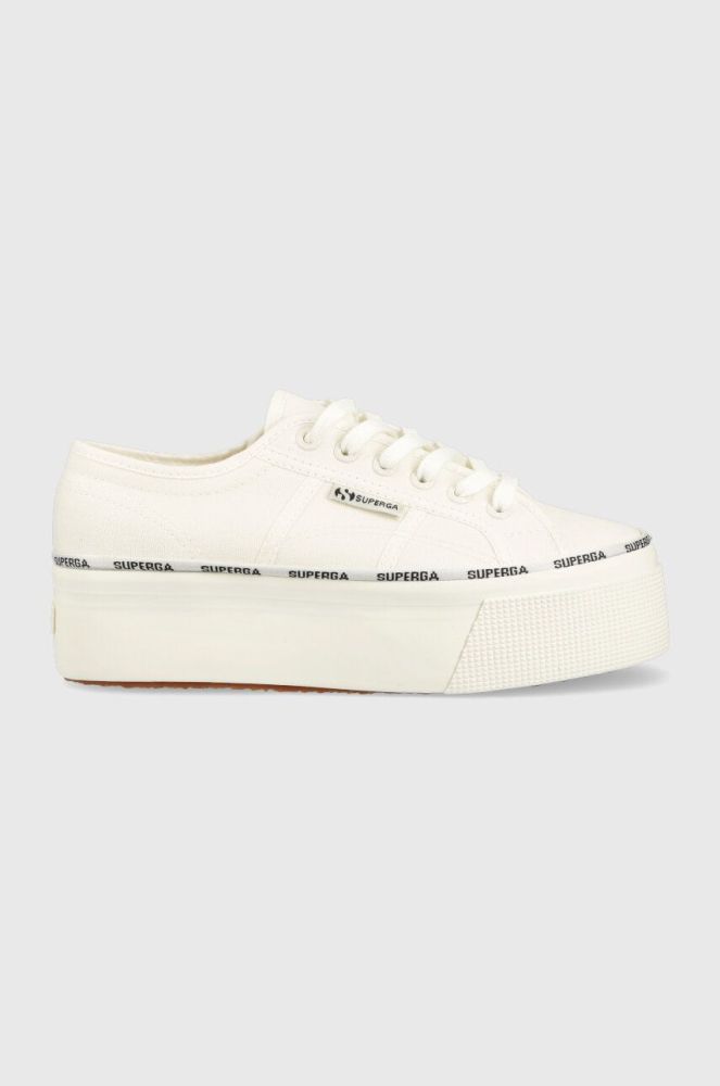 Кеди Superga 2790 LOGO PIPING жіночі колір білий S3125LW