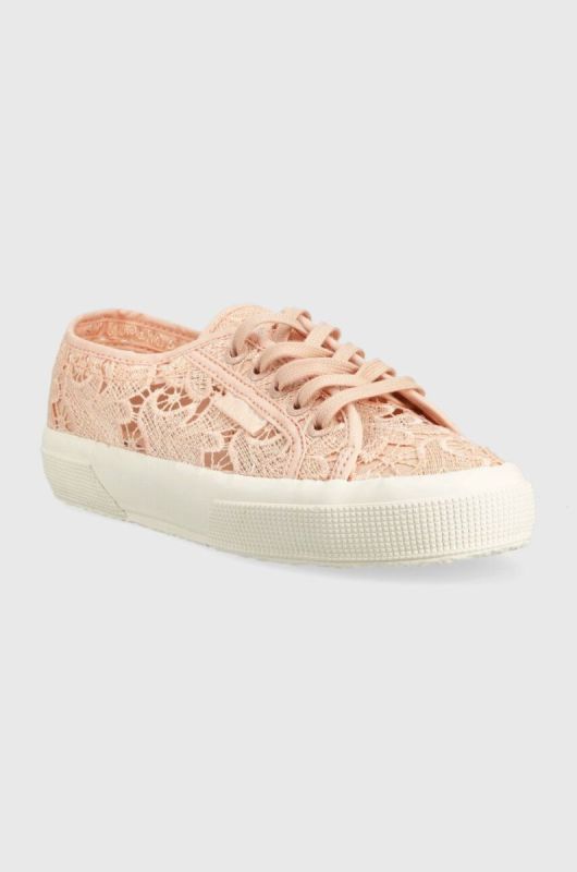 Кеди Superga 2750 MACRAME жіночі колір рожевий S81219W фото 2