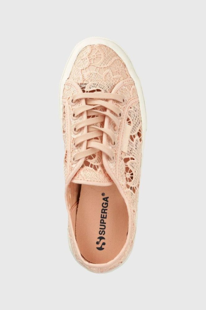 Кеди Superga 2750 MACRAME жіночі колір рожевий S81219W фото 4