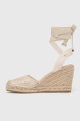 Еспадрилі Aldo Efemina колір бежевий на танкетці