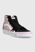 Кеди Vans SK8-Hi Flame жіночі колір рожевий VN0005UJLLC1 VN0005UJLLC1-DKGRN