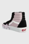 Кеди Vans SK8-Hi Flame жіночі колір рожевий VN0005UJLLC1 VN0005UJLLC1-DKGRN
