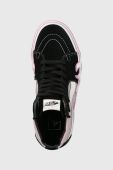 Кеди Vans SK8-Hi Flame жіночі колір рожевий VN0005UJLLC1 VN0005UJLLC1-DKGRN