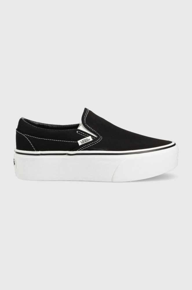 Кеди Vans Classic жіночі колір чорний VN0A7Q5RBMX1 VN0A7Q5RBMX1-BLKWH