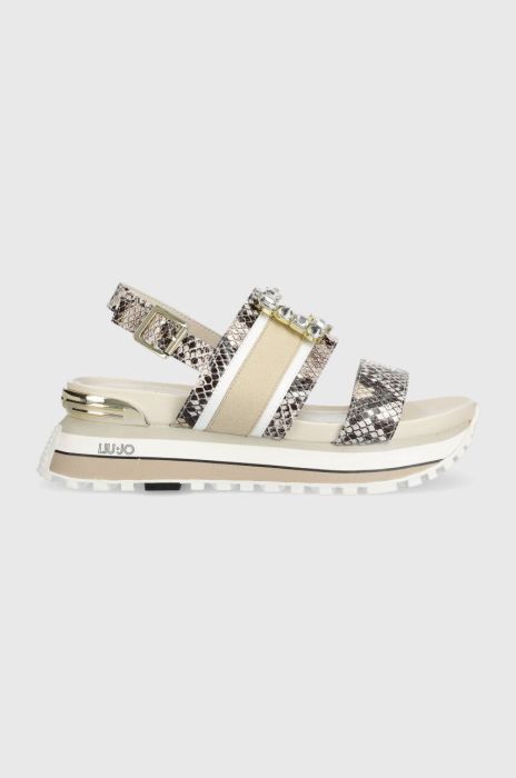 Сандалі Liu Jo LIU JO MAXI WONDER 08 жіночі колір бежевий на платформі BA3161EX00501127