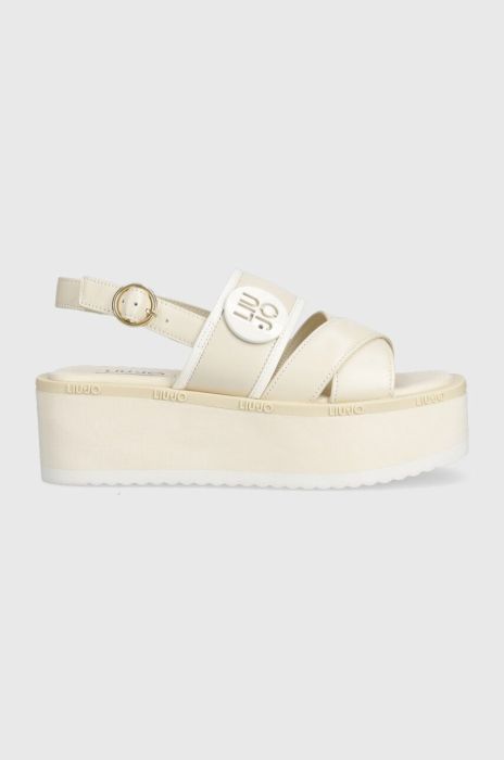 Сандалі Liu Jo ABA 20 жіночі колір бежевий на платформі SA3101P0102S1858