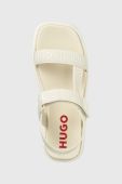 Сандалі HUGO Emma жіночі колір бежевий на платформі 50493040
