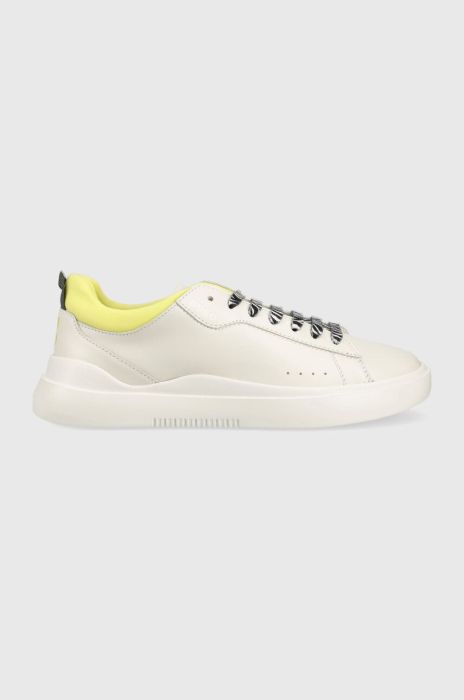 Шкіряні кросівки HUGO Blake колір білий 50493145