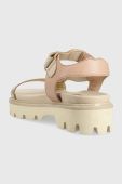 Шкіряні сандалі Blauer Elsie жіночі колір бежевий на платформі S3ELSIE07