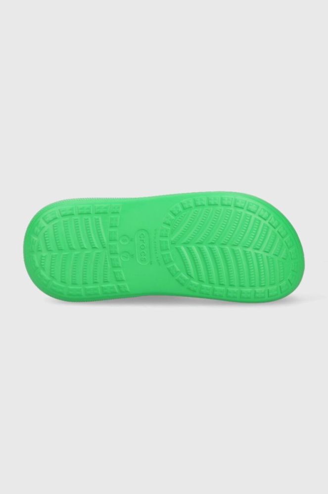 Гумові чоботи Crocs Classic Crush Rain Boot жіночі колір зелений 207946 207946.3E8-3E8 фото 5