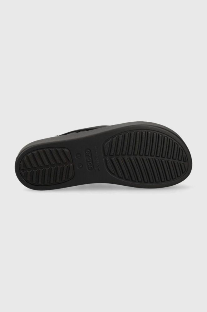 Сандалі Crocs Brooklyn Strappy Low Wedge жіночі колір чорний на платформі 206751 фото 5