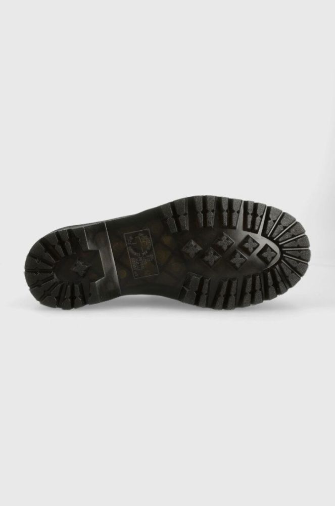 Шкіряні мокасини Dr. Martens Adrian Quad жіночі колір чорний на платформі DM27989001 фото 5