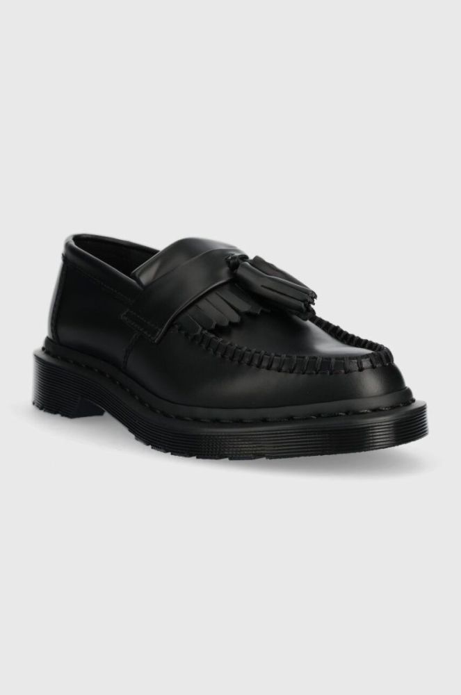 Шкіряні мокасини Dr. Martens Adrian Mono жіночі колір чорний на плоскому ходу DM30637001 фото 2