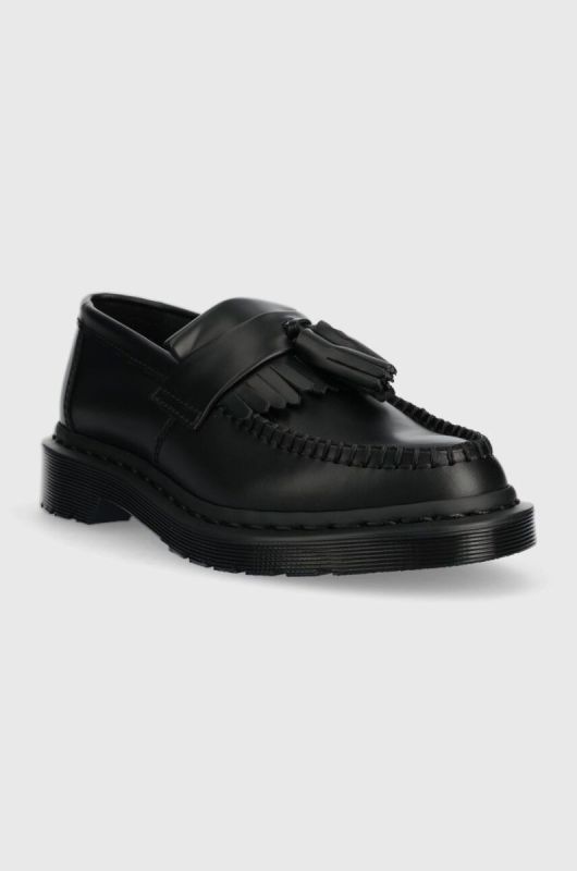 Шкіряні мокасини Dr. Martens Adrian Mono жіночі колір чорний на плоскому ходу DM30637001 фото 2
