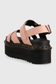 Шкіряні сандалі Dr. Martens Voss II Quad жіночі колір рожевий на платформі DM30717329 DM30717329-Peach.Bei