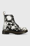 Шкіряні черевики Dr. Martens 1460 Pascal жіночі колір чорний на плоскому ходу DM30862009 Шкіряні черевики Dr. Martens 1460 Pascal жіночі колір чорний на плоскому ходу DM30862009