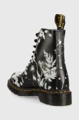 Шкіряні черевики Dr. Martens 1460 Pascal жіночі колір чорний на плоскому ходу DM30862009