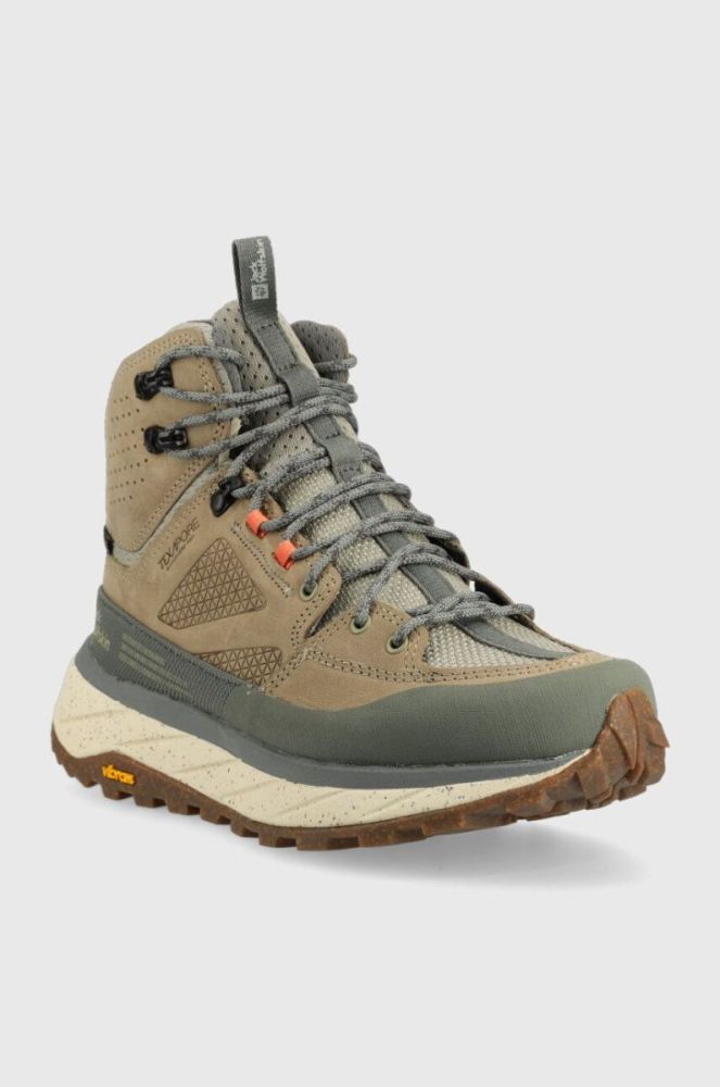 Черевики Jack Wolfskin Terraquest Texapore Mid жіночі колір зелений фото 2