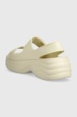 Сандалі Crocs Skyline Slide жіночі колір бежевий на платформі 208183 (3339686)