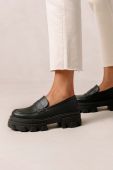 Мокасини Alohas Trailblazer жіночі колір чорний на платформі S00381.25
