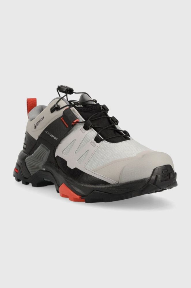 Черевики Salomon X Ultra 4 Wide GTX жіночі колір сірий фото 2