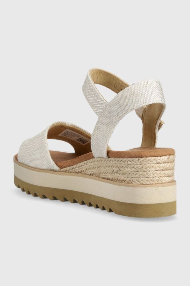 Сандалі Toms Diana жіночі колір бежевий на танкетці фото 3