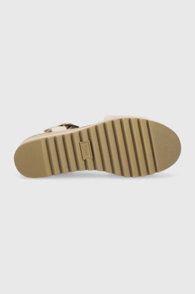 Сандалі Toms Diana жіночі колір бежевий на танкетці фото 5