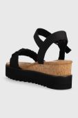 Сандалі Toms Diana жіночі колір чорний на танкетці 10019754