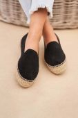 Замшеві еспадрилі Manebi Double Sole Espadrilles колір чорний на платформі K 1.0 D0