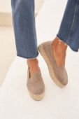 Замшеві еспадрилі Manebi Double Sole Espadrilles колір коричневий на платформі K 1.9 D0