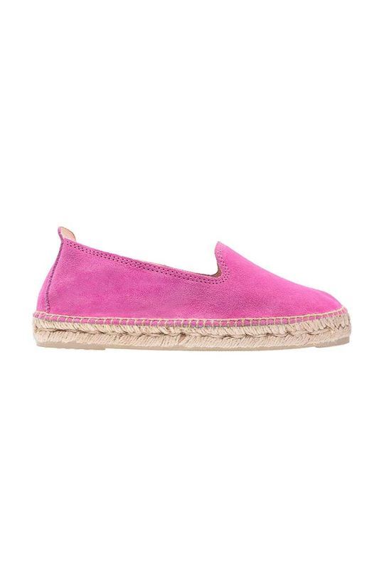 Замшеві еспадрилі Manebi Flat Espadrilles колір фіолетовий R 3.6 N0