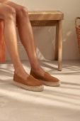 Замшеві еспадрилі Manebi Double Sole Espadrilles колір коричневий на платформі R 3.9 D0