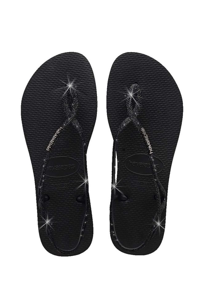 Сандалі Havaianas LUNA SPARKLE жіночі колір чорний 4148065.0090