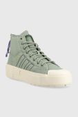Кеди adidas Originals Nizza Bonega X W жіночі колір зелений HQ6042-SILGRN/BLK
