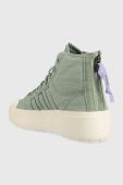Кеди adidas Originals Nizza Bonega X W жіночі колір зелений HQ6042-SILGRN/BLK