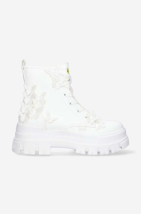 Черевики Buffalo колір білий на платформі