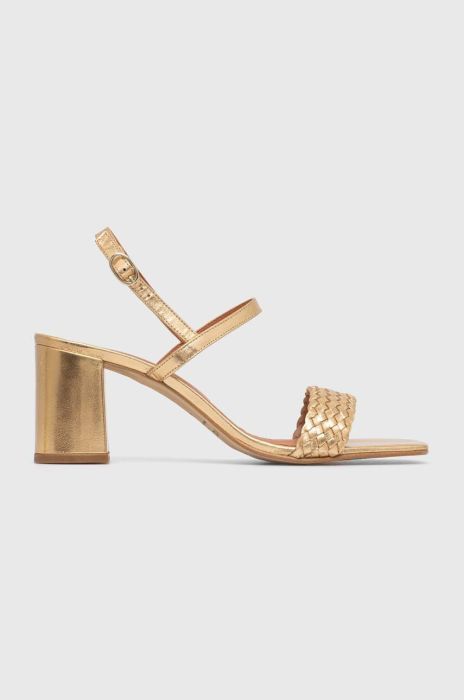 Шкіряні сандалі Jonak VOTALIE CUIR METALLISE колір золотий 6001489