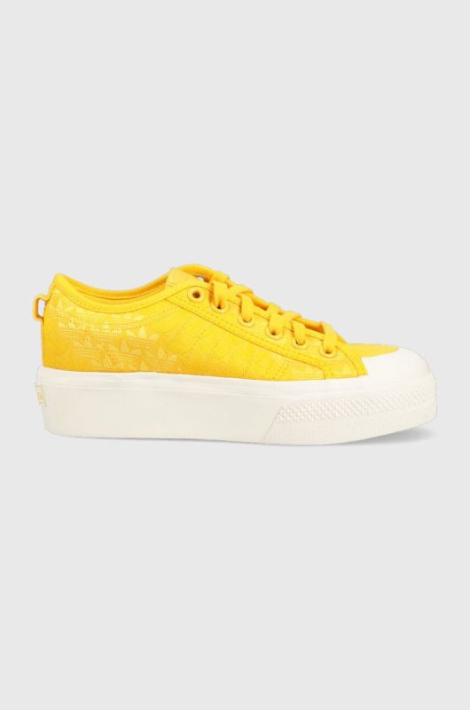Кеди adidas Originals Nizza Platform жіночі колір жовтий