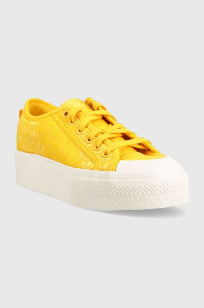Кеди adidas Originals Nizza Platform жіночі колір жовтий фото 2