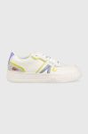 Шкіряні кросівки Lacoste L001 Leather Popped Heel колір білий 43SFA0074 Шкіряні кросівки Lacoste L001 Leather Popped Heel колір білий 43SFA0074