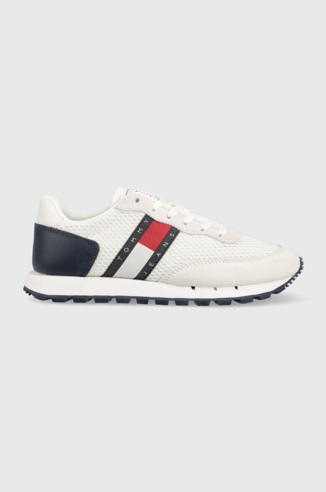 Кросівки Tommy Jeans RETRO RUNNER колір білий EN0EN02121