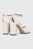 Шкіряні сандалі BOSS Mandy колір білий 50493063